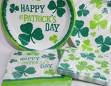 ST. PATRICKS DAY Lucky Shamrock Irish Party Supply Choose: DINNER or CAKE PLATES