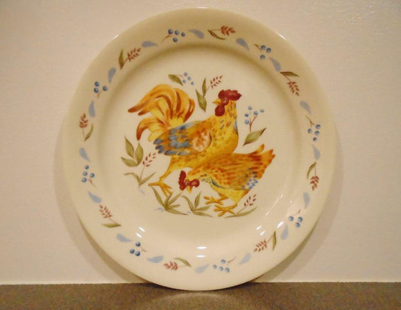 1 Corelle SANDSTONE COUNTRY MORNING Rooster 9