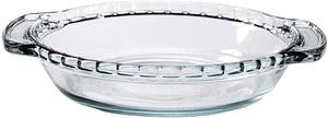 Anchor Hocking CLEAR GLASS 6" MINI PIE PLATE *Fluted Rims Oven Micro Bakeware