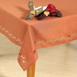 PUMPKIN HARVEST Laser Cut TABLECLOTH 60x84 or 52x70 Choose: IVORY or DILL GREEN