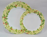 ❤️ NW Corelle HOLLY Choose: DINNER or LUNCH PLATE Red Gold Green Holiday Berries