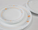 12-pc Corelle APRICOT GROVE DINNERWARE SET w/ Dinner, Bread Plates & 15-oz Bowls