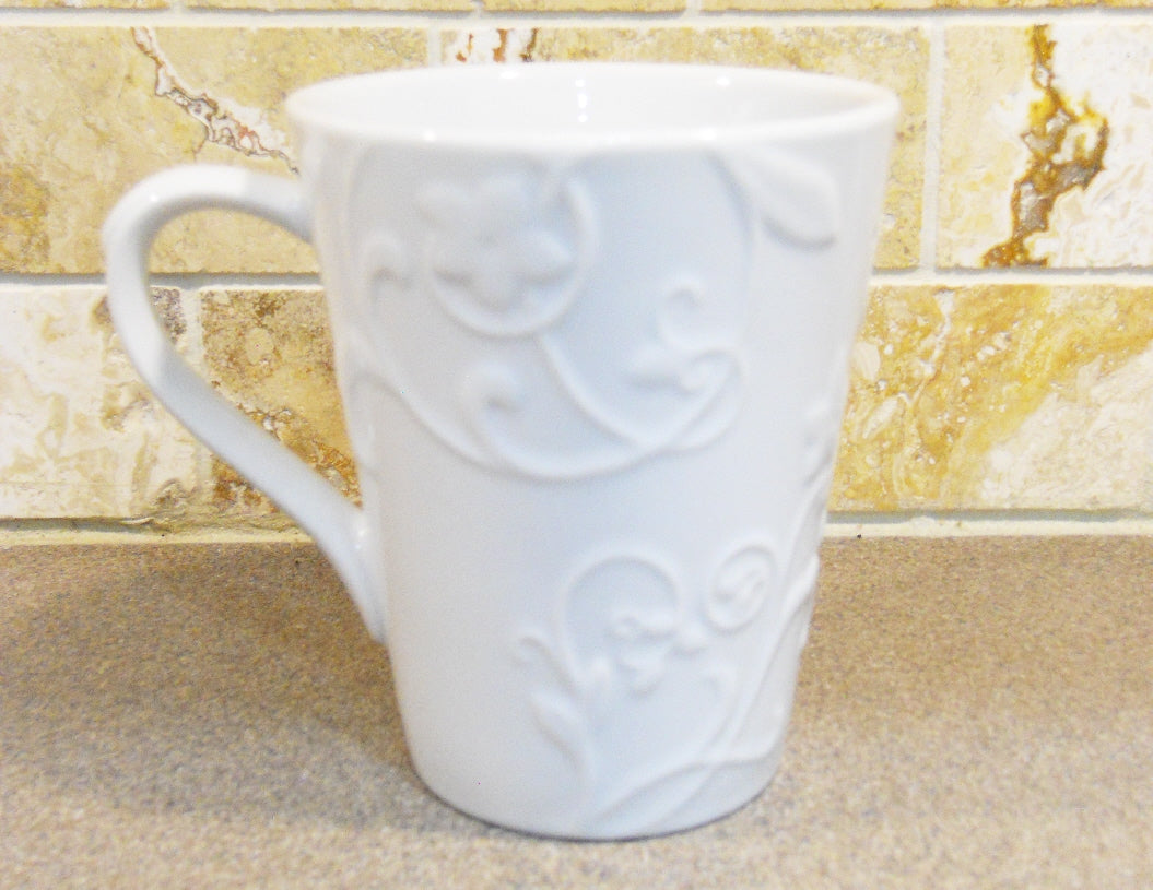 Corelle Embossed Bella Faenza Porcelain Mug