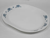 ❤️ NEW Corelle BLUE HEARTS 12 1/4 x 10 SERVING PLATTER Meat Chop Hostess Tray Plate