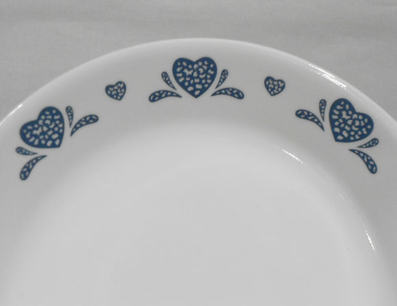 ❤️ NEW Corelle BLUE HEARTS 12 1/4 x 10 SERVING PLATTER Meat Chop Hostess Tray Plate