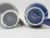 CORELLE 13-oz Mug INDIGO BLUE or GRAY /Speckled Blooms Mavi Stone Grey Farmstead