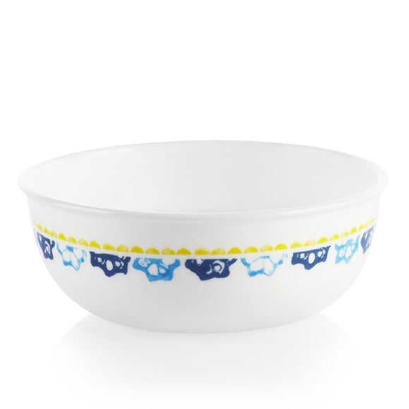❤️ 1 Corelle BOHO DAYDREAM 16-oz SOUP Cereal BOWL Yellow Blue Teal Florets