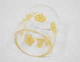 *NEW Corelle Corning Pyrex BUTTERFLY GOLD NAPKIN RING Replacement Glass Holder