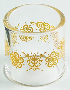 *NEW Corelle Corning Pyrex BUTTERFLY GOLD NAPKIN RING Replacement Glass Holder