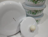 ❤️ NEW Corelle CALLAWAY IVY 2-Qt Tea Kettle & Metal Storage Bowls w/Lids Set