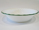 ❤️ Corelle CALLAWAY 18-oz SOUP Cereal Salad BOWL 7.25" Fluted Ivy Green Rim