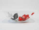 ❤️ 16-pc Corelle CHELSEA ROSE Square DINNERWARE SET *Red Black Grey Floral