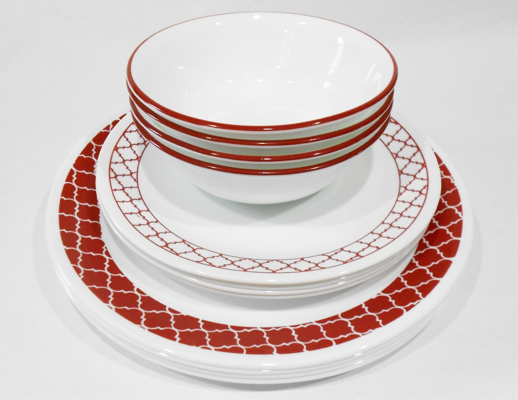Crimson Trellis Corelle 78 Piece Set Corelle Vitrelle 78-Piece