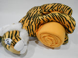 Kids Cuddly Friends PLUSH TIGER ANIMAL Toy w/50x60 Orange THROW BLANKET