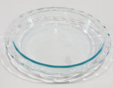 New PYREX Easy Grab CLEAR GLASS 11-1/4" Scalloped Rim PIE PLATE Quiche Multi Dish