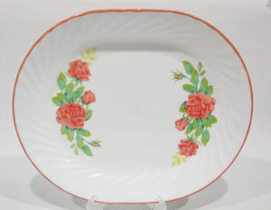 ❤️ NRM Corelle ELEGANT ROSE 12 1/4 x 10 SERVING PLATTER Meat Plate Pink Floral