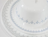 1 Corelle Signature EVENING LATTICE 21.5-oz SOUP Cereal BOWL *Plate Gray & Blue Diamonds