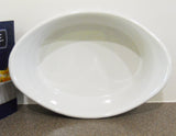 1 Corningware FRENCH WHITE 18-oz AU GRATIN APPETIZER DISH Oval Stoneware Baker