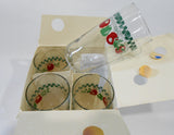 ❤️ 4 Corelle FARM FRESH 16-oz TUMBLER GLASSES Iced Tea Cooler Drinkware Apples