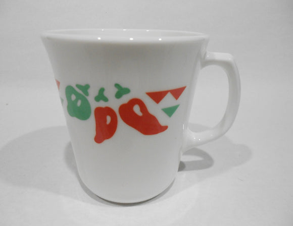 ❤️ NEW Corelle FIESTA 9-oz CUP MUG Coffee Tea Vitrelle Glass *Red Green Chili Peppers