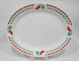 ❤️ NMC Corelle by Corning FIESTA OVAL SERVING PLATTER Plate *Red Hot Chili Pepper