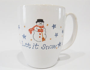 Corelle FROSTY MORN Snowmen 11-oz STONEWRE MUG Christmas Winter Snow Snowman