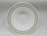 Corelle Winter HOLIDAY Cross Stitch 28oz ENTREE SOUP BOWL Christmas RED & GREEN