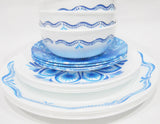 ❤️ 16-pc Corelle LISBON TERRACE Dinnerware Set *Plates & Bowls Blue Portugal Tiles
