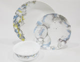 CORELLE LUMOS *Choose: 10 1/4" DINNER or 8 1/2" LUNCH PLATE *Muted Gray Yellow Blue Purple