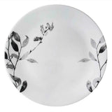 16-pc Corelle MISTY LEAVES DINNERWARE SET Plates Bowls *Gray Grey Watercolors