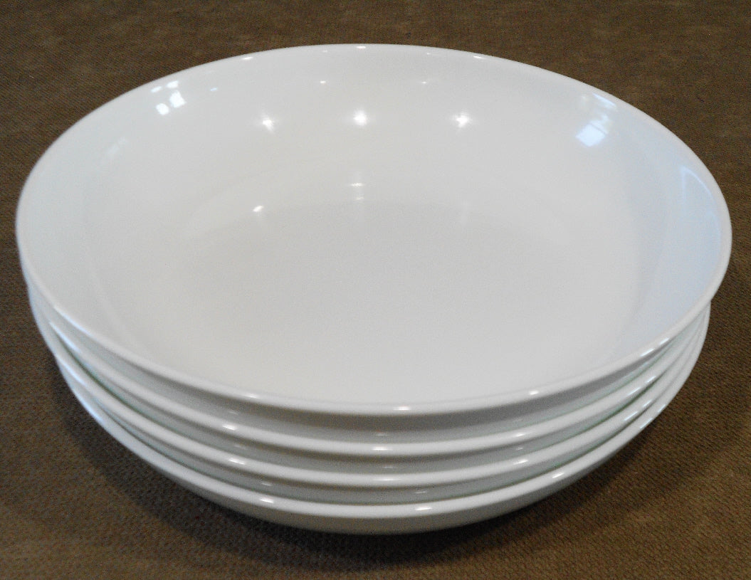 ❤️ NEW 5-pc Corelle WHITE VERSA MEAL BOWL SET 46-oz 30-oz