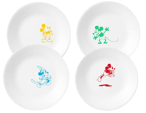 *NEW 4-pc CORELLE Disney MICKEY MOUSE 6 3/4" Appetizer Dessert BREAD PLATES