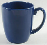 4 NEW Corelle COBALT NAVY BLUE 11-oz MUGS Stonewre Cups LIA, CAFE, TRUE, OLD TOWN