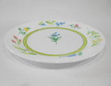 ❤️ 1 Corelle by Corning MY GARDEN 7 1/4" SALAD BREAD PLATE Accent Floral Spray