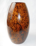 BROWN & GOLD AMBER SWIRLED TIGERS EYE Glass Drop Pendant Shade 2 1/4" Fitter