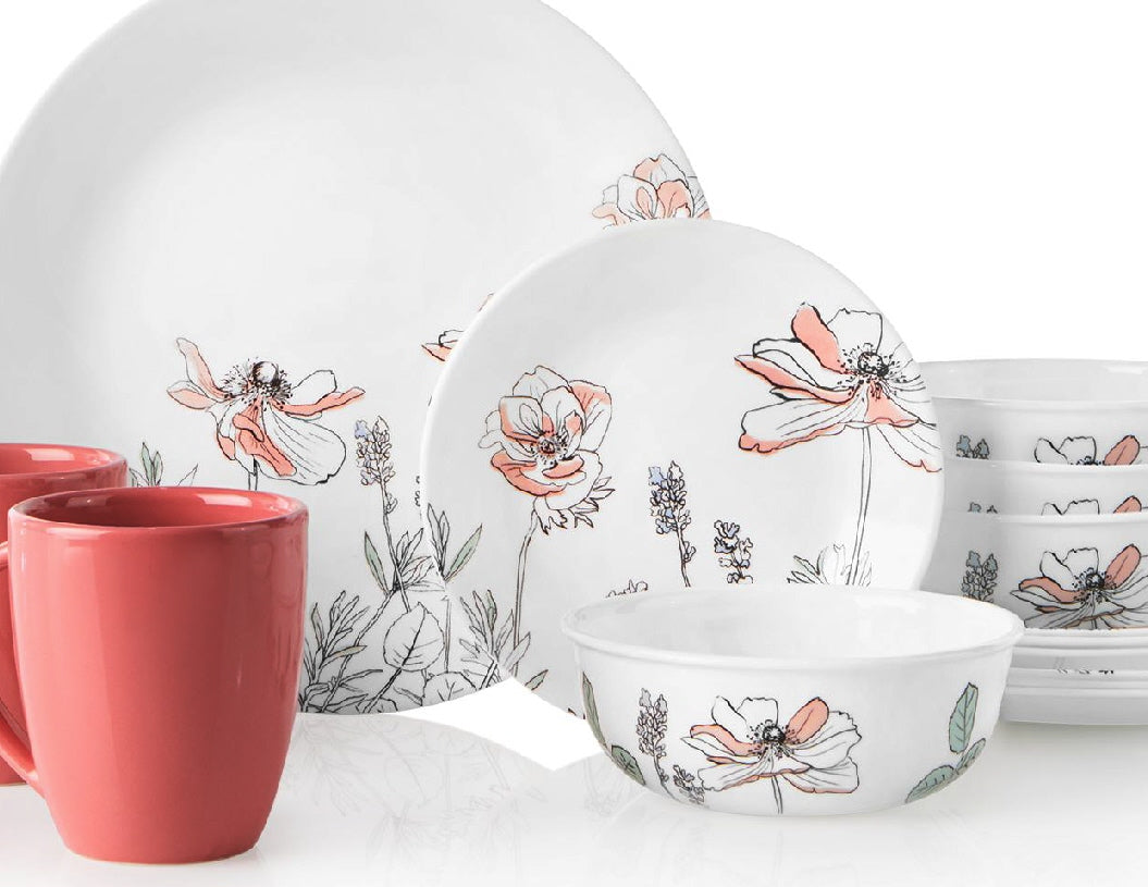 Corelle Poppy Print Poppy Dinner Set Corelle Poppy Print Bowl