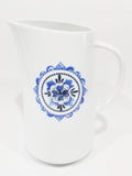 ❤️ Corelle PORTOFINO 2.5-Qt Porcelain BEVERAGE SERVING PITCHER *Italian coast blue tiles