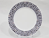 *NRM Corelle PRECIOUS COLORS 10 3/4" DINNER PLATE *Mosaic Tiles AMETHYST PURPLE