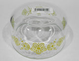 ❤️ HTF Vtg. Pyrex BUTTERFLY YELLOW Gold 4-Cup Glass Storage Bowl & Cover w/Tags
