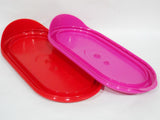 8300 PYREX Pro Storage 2 Cup DIVIDED VENT PLASTIC COVER Lid *Choice RED or PINK