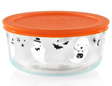 PYREX 4 Cup HALLOWEEN Storage Bowl *Choose TRICK OR TREAT CATS or GHOSTS & BATS