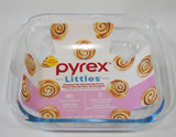 ❤️ PYREX LITTLES 24-oz Square Single-Serve Glass BAKEWARE **Toaster Oven Size