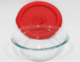 ❤️ PYREX Pro Deluxe OVAL 3.67 Cup STORAGE DISH & Vent COVER Poppy Red 8500