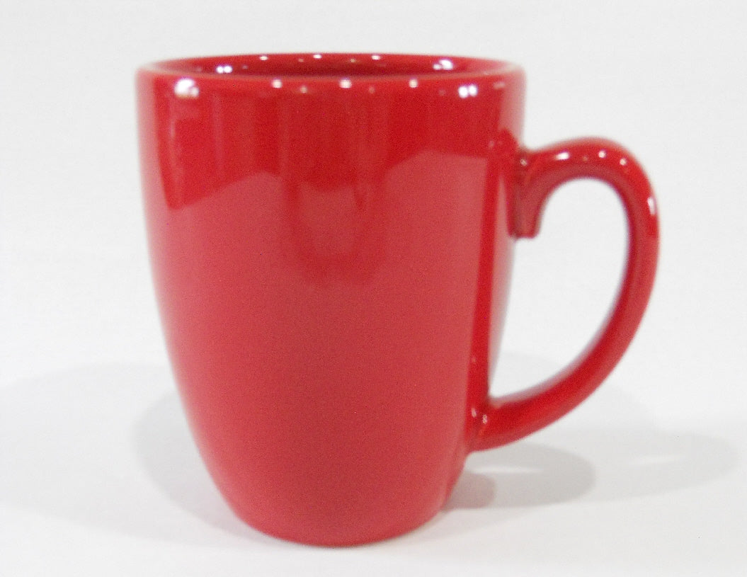 4 Corelle 11-oz BRIGHT HOLIDAY RED Stoneware Mugs Cups *Winter Holly -   Tarlton Place