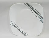 ❤️ Corelle SIMPLE SKETCH Square 10 1/2" DINNER PLATE *Contemporary Black Lines