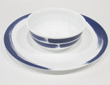 *NEW Corelle VIVID SPLASH 10 1/4" DINNER PLATE *Bold Indigo Blue Brushstrokes