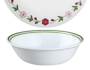 1 CORELLE Livingware SPRING PINK 18-oz SOUP Cereal Salad BOWL 6 1/4" Green Bands