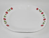 ❤️ HTF Corelle SPRING PINK Serving PLATTER 12x10 Meat Chop Plate Hostess Tray