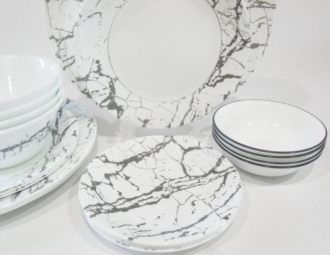 Harlow & Grey White Marble Small Paper Plates – Revelry Goods