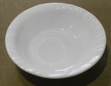 ❤️ 1 CORELLE White SWEPT 18-oz SOUP BOWL Cereal 7.25" Embossed Waves